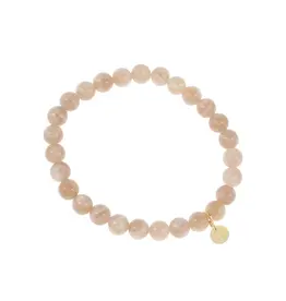 Armband bolletjes roze