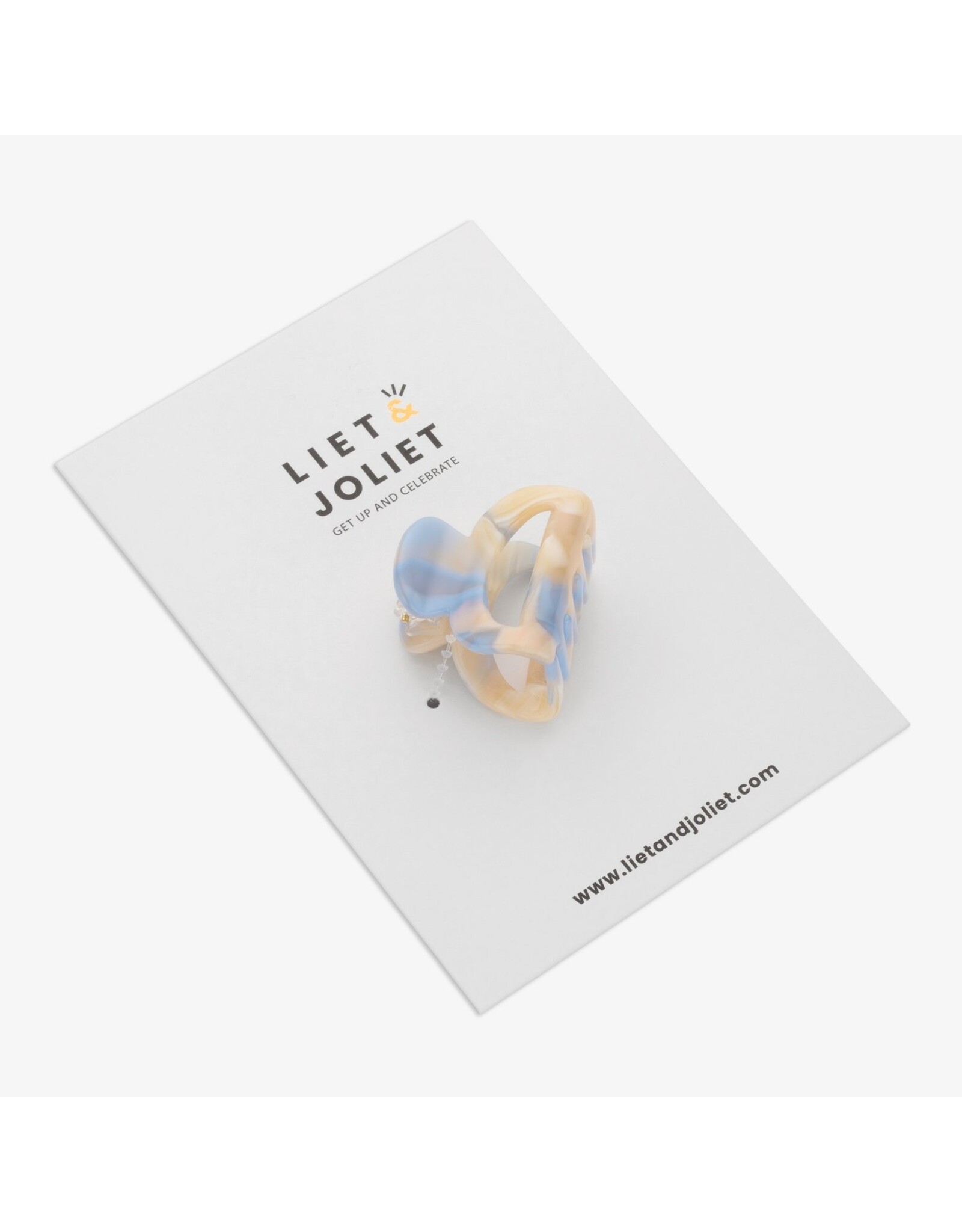 Haarspeld denim mini boog