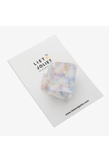 Haarspeld spikkel blauw toe