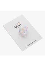 Haarspeld spikkel blauw mini boog