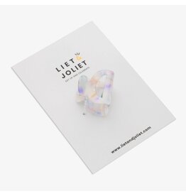 Haarspeld spikkel blauw mini boog