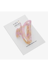 Haarspeld lila/beige open