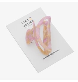 Haarspeld lila/beige open