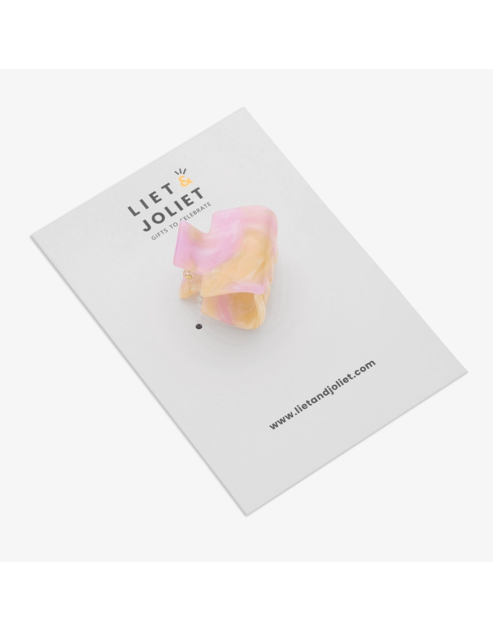 Haarspeld lila/beige mini