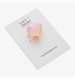 Haarspeld lila/beige mini