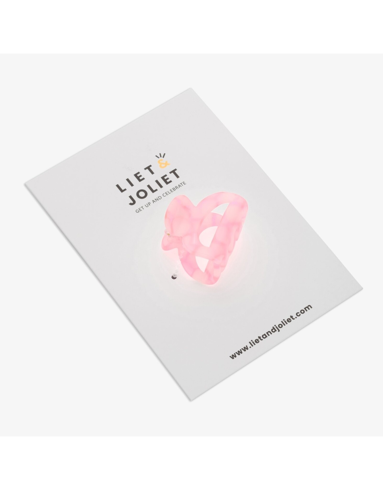 Haarspeld roze mini boog