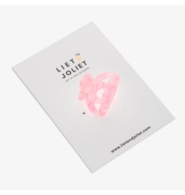 Haarspeld roze mini boog