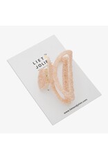 Haarspeld beige dot open