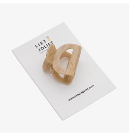 Haarspeld beige boog