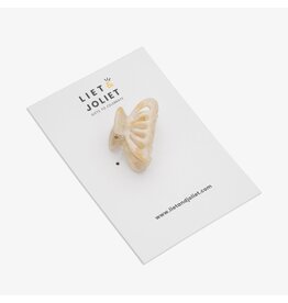 Haarklem mini raster beige