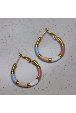 Oorbellen hoola pastel