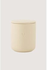 Geurkaars keramiek hartje zand