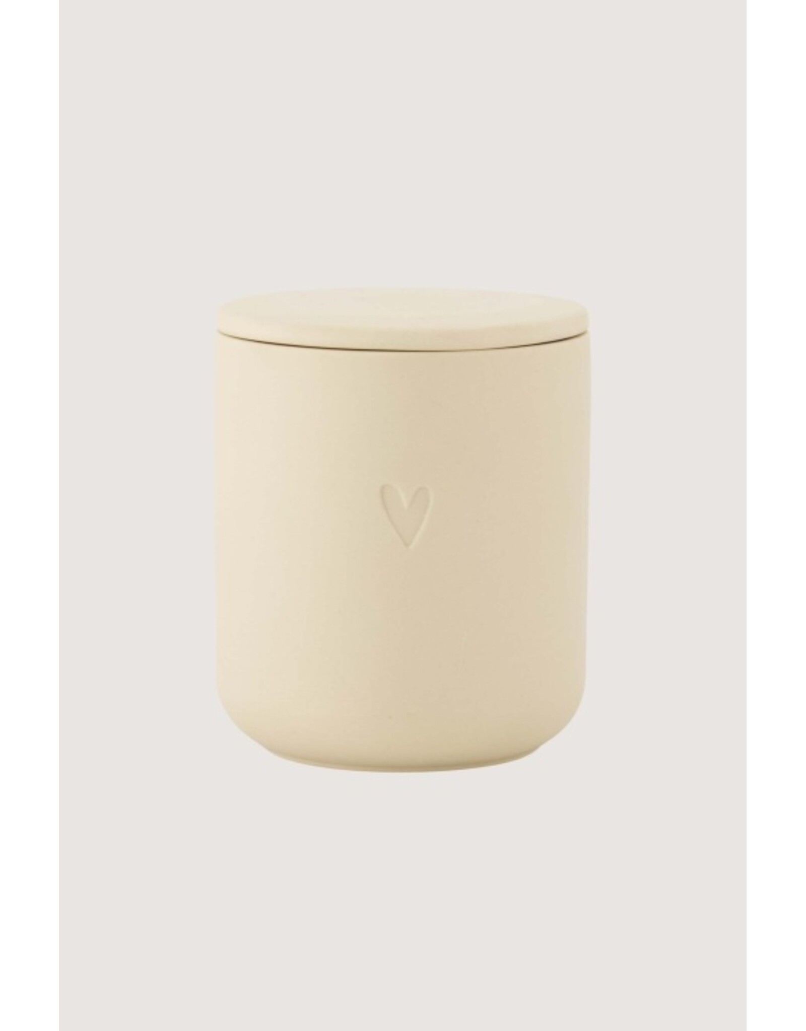 Geurkaars keramiek hartje zand