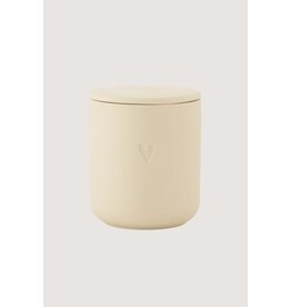 Geurkaars keramiek hartje zand