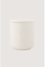 Geurkaars keramiek hartje off white