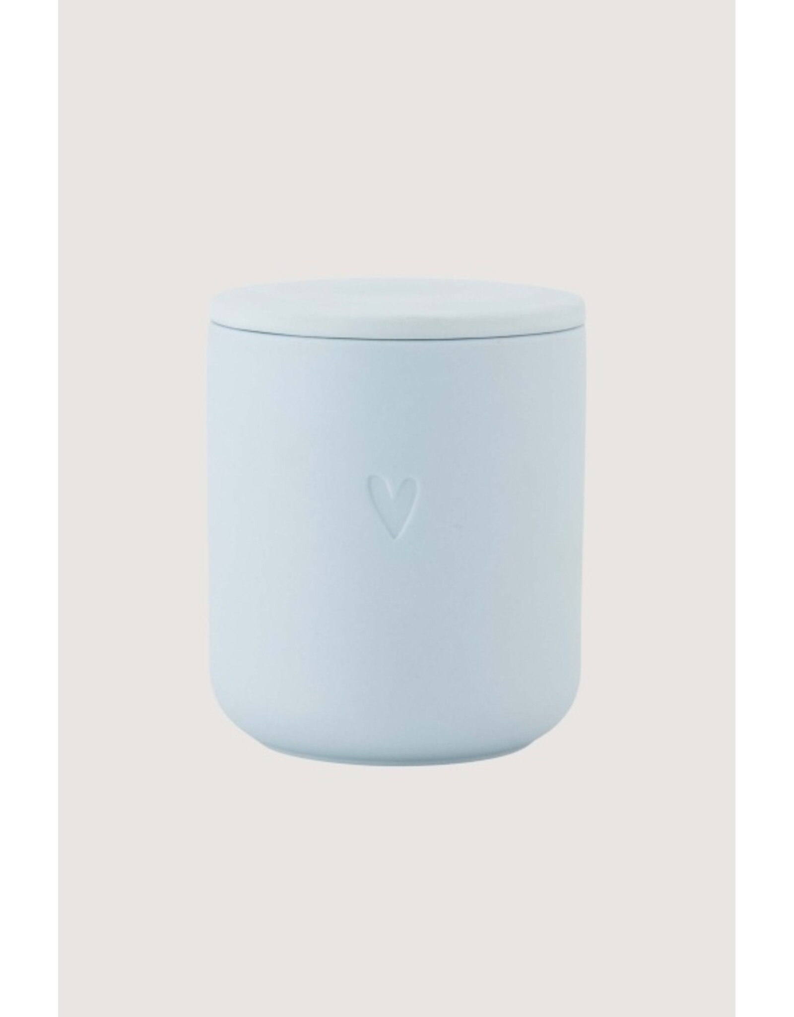 Geurkaars keramiek hartje blauw