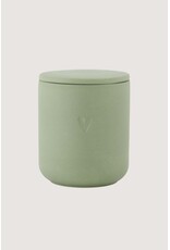 Geurkaars keramiek hartje groen