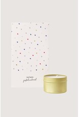 Geurkaars tin in zakje Gefeliciteerd