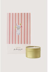 Geurkaars tin in zakje Thank you