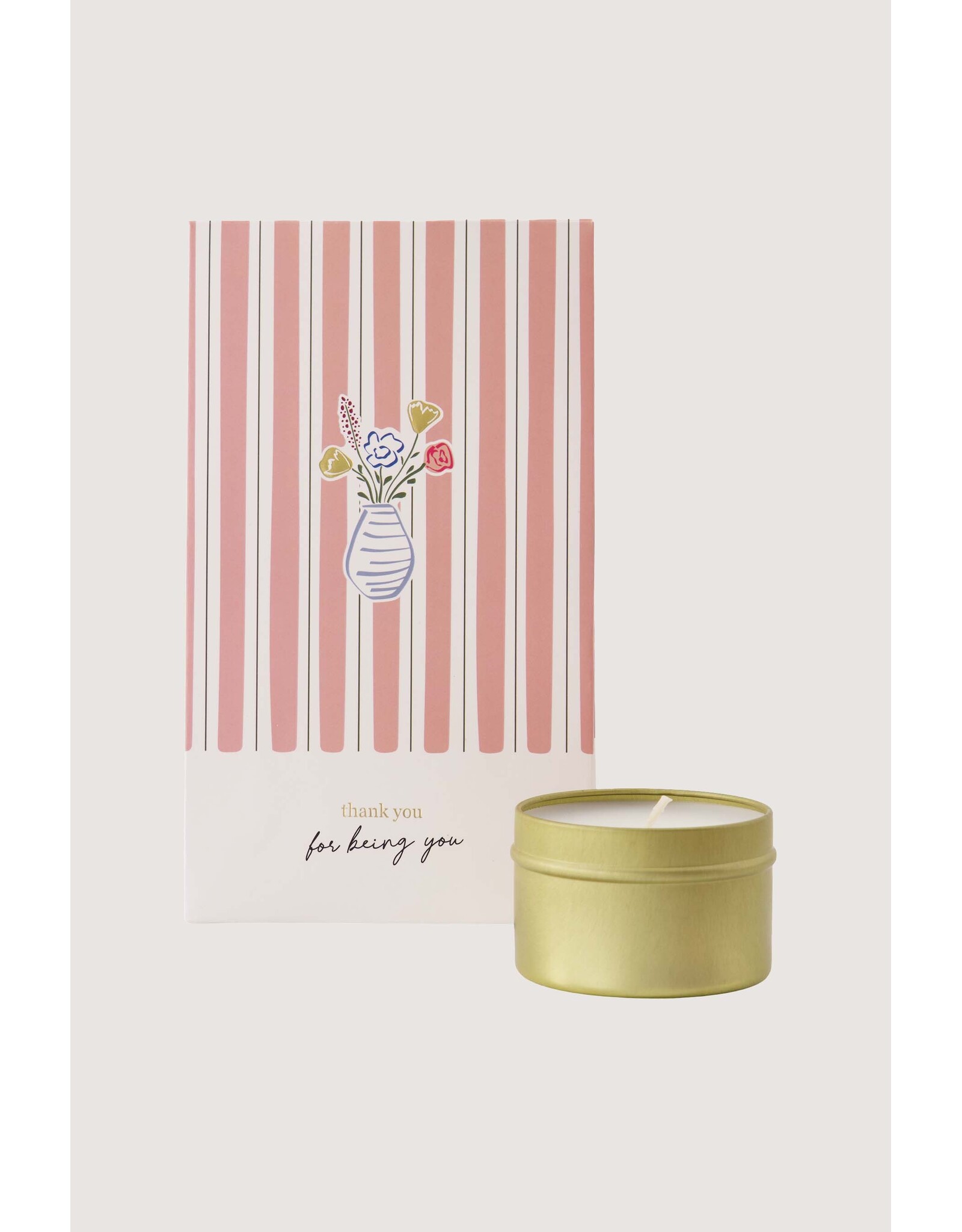 Geurkaars tin in zakje Thank you
