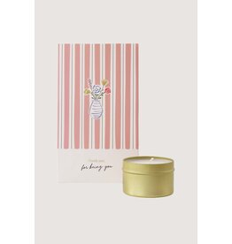 Geurkaars tin in zakje Thank you