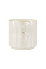 Geurkaars parelmoer ribbel