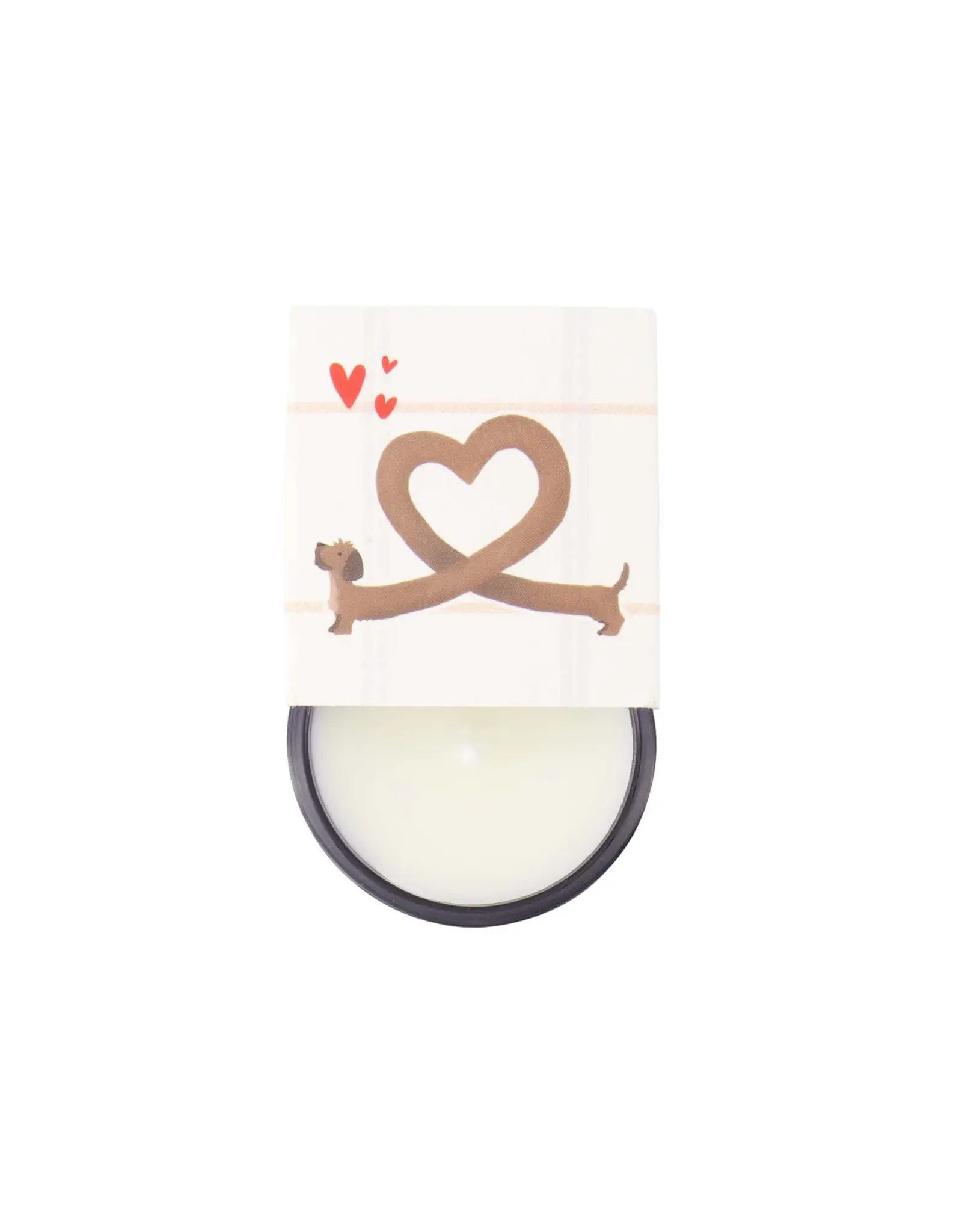 Geurkaarsje in wikkel i woof you