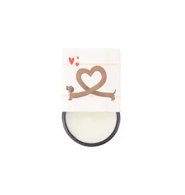 Geurkaarsje in wikkel i woof you