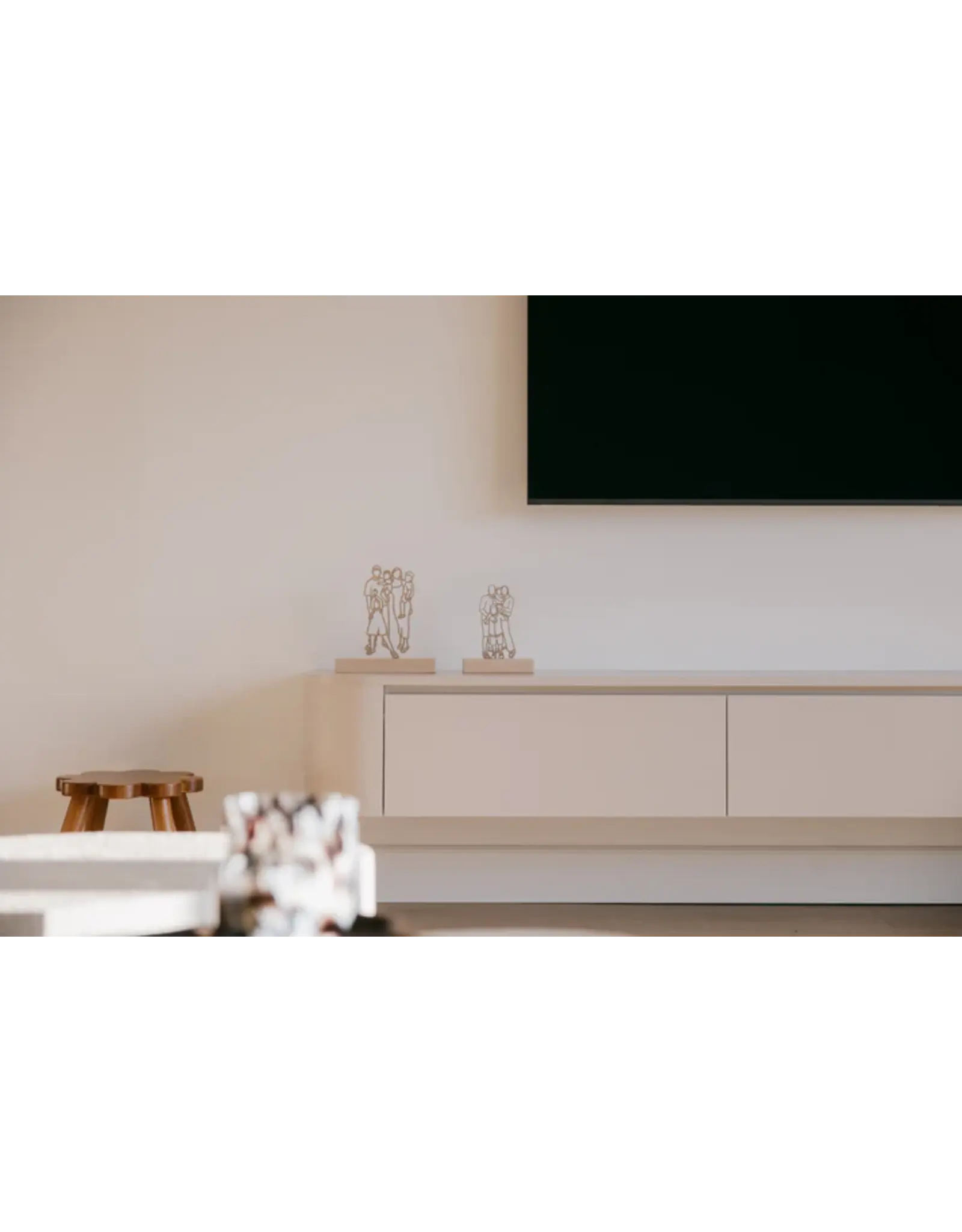 Houten lijnportret S