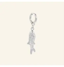 Oorbellen fish zilver