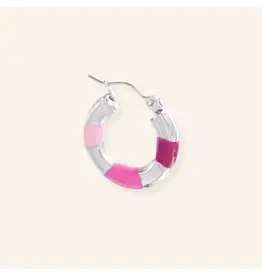 Oorringen bubble emerald