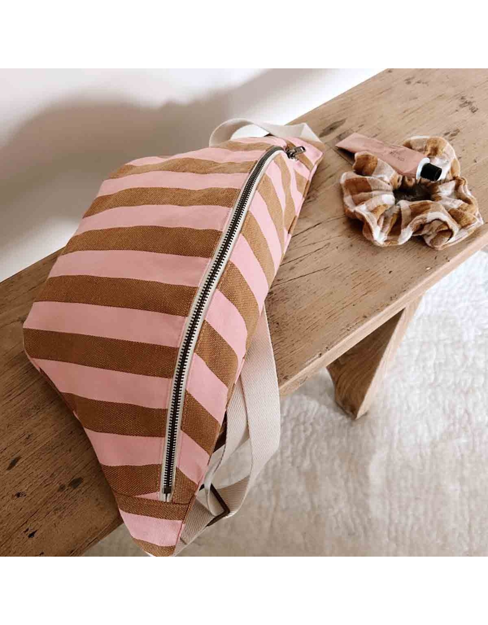 Heuptasje Caramel/roze