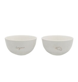 Set kommetjes Bonjour-croissant