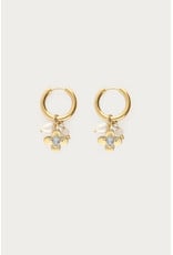 Oorringen botanical strass