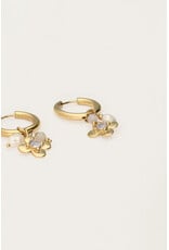 Oorringen botanical strass