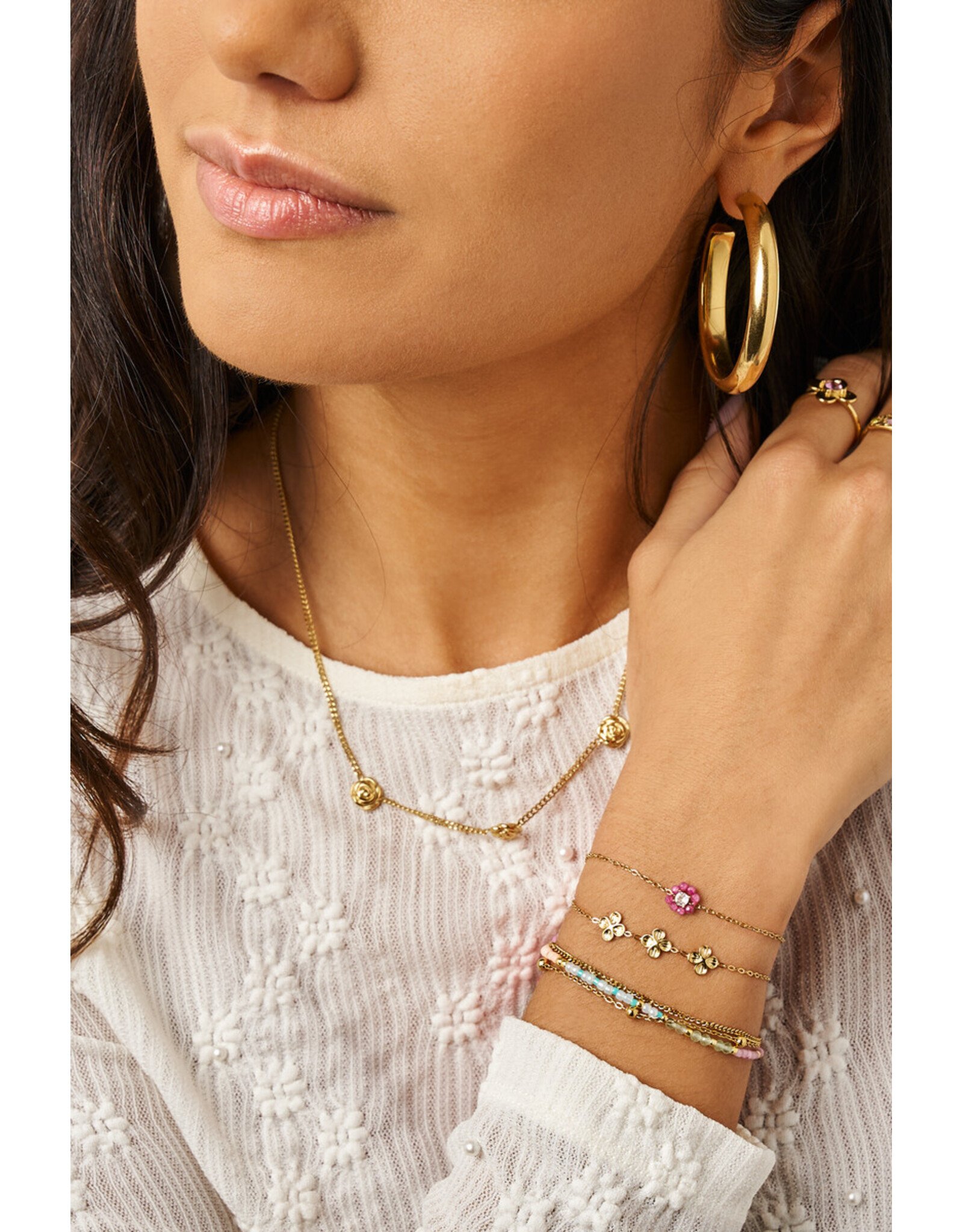 Armband driedubbel multi