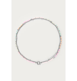 Ketting driedubbel multi zilver