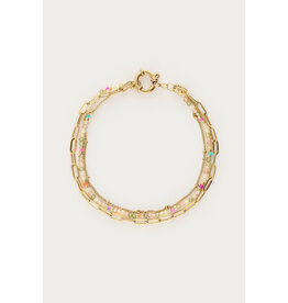 Armband driedubbel lichtgroen