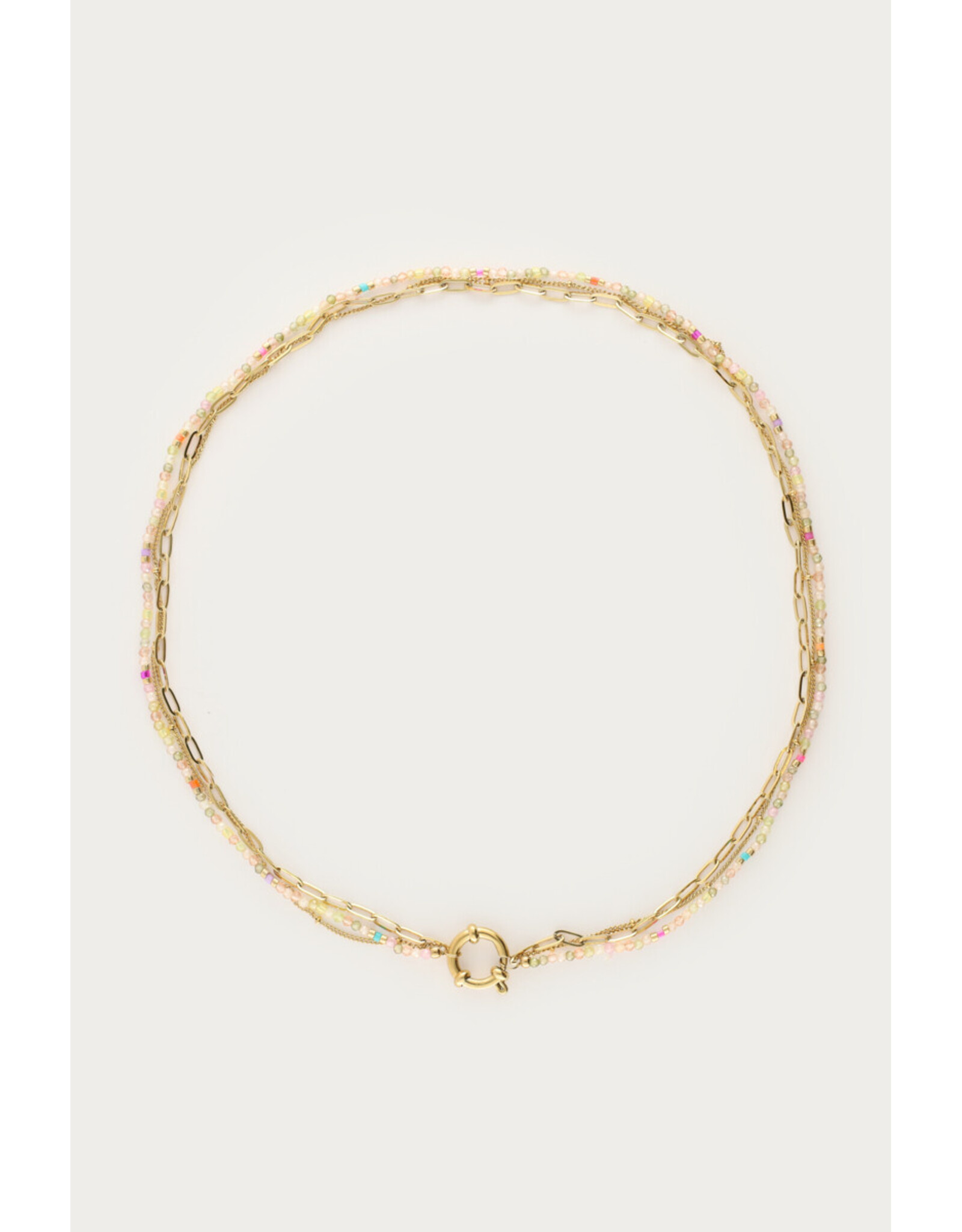 Ketting driedubbel lichtgroen