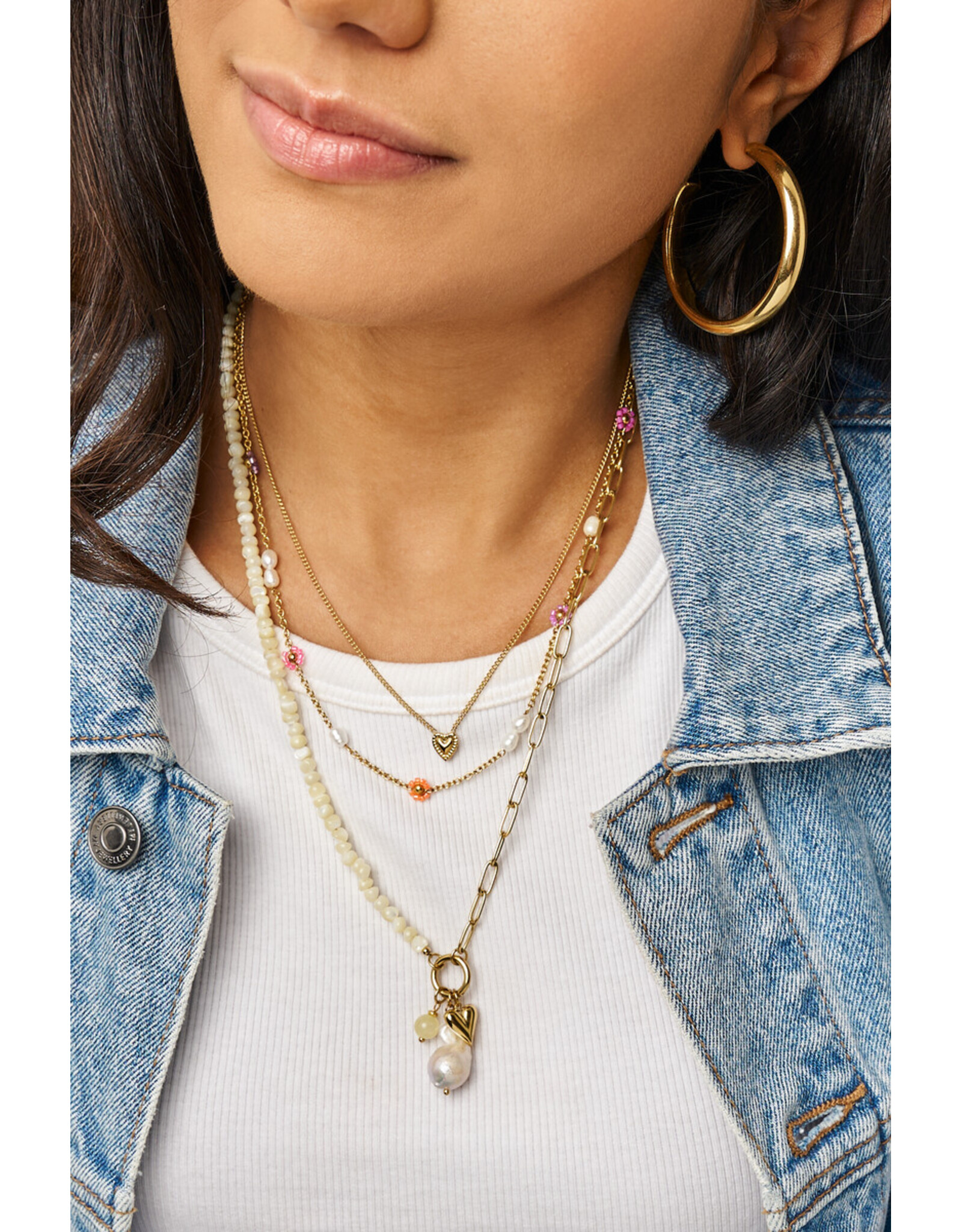 Ketting botanical bloemen