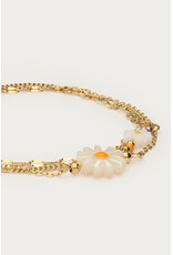 Armband driedubbel bloemen