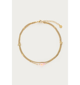 Enkelbandje roze bloem