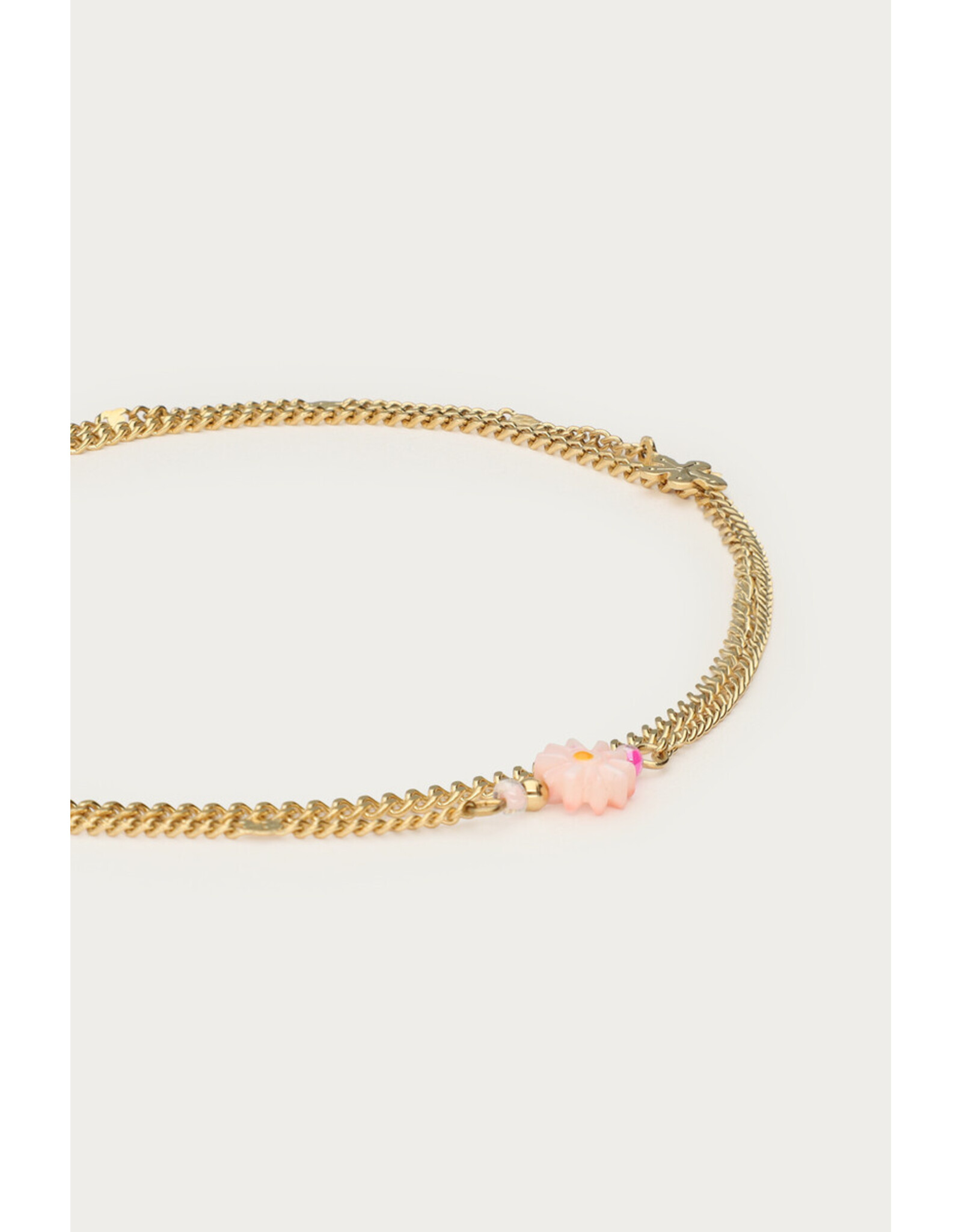 Enkelbandje roze bloem