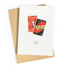Wenskaart Papa Numero UNO