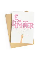Wenskaart E dochter proficiat