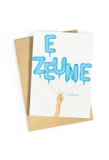 Wenskaart E zeune proficiat