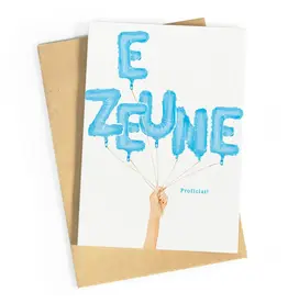 Wenskaart E zeune proficiat