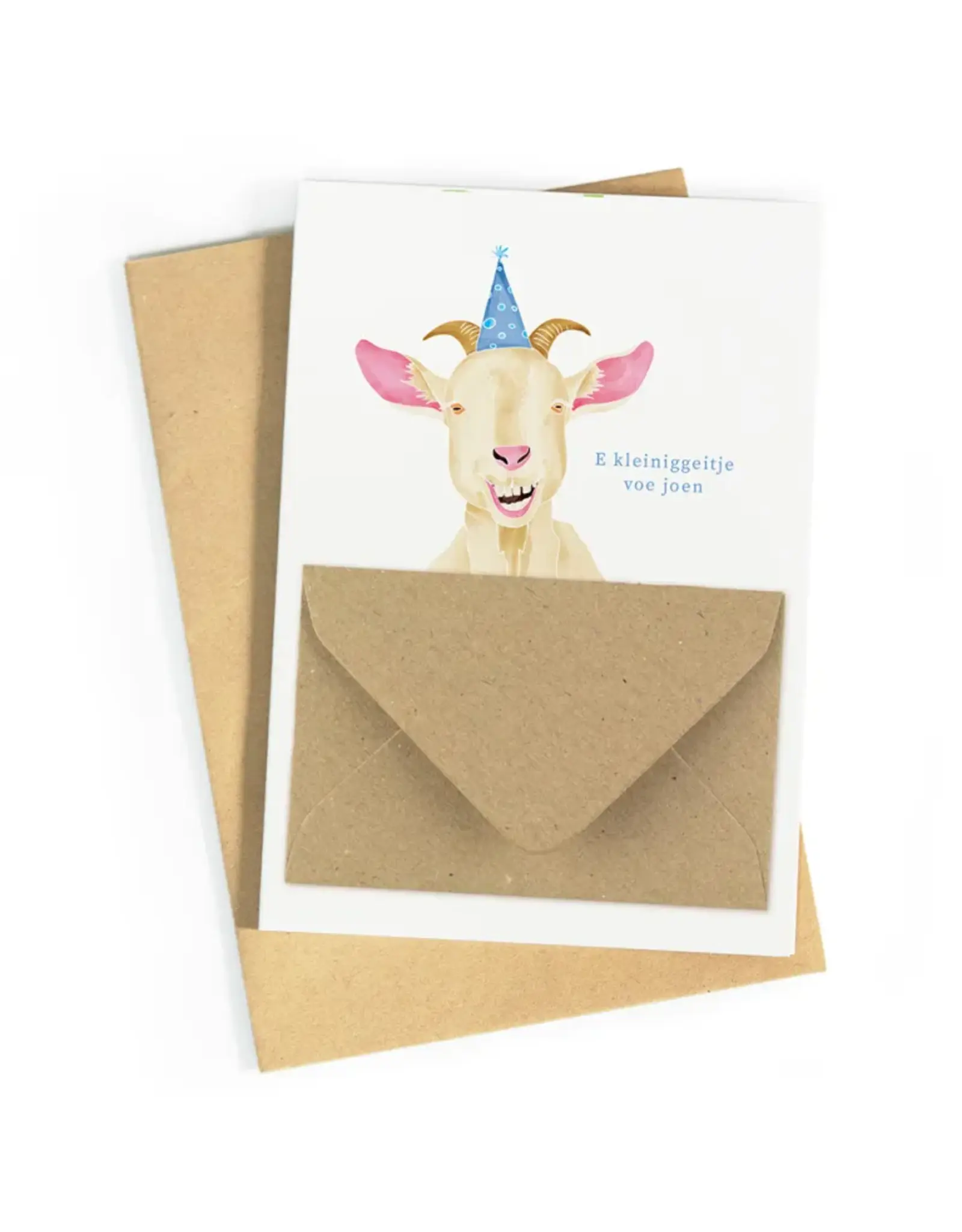 Wenskaart Een kleiniggeitje voe joen