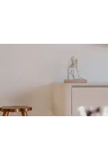 Houten lijnportret S