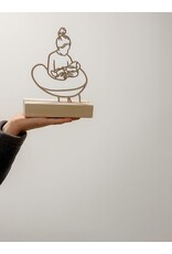 Houten lijnportret S